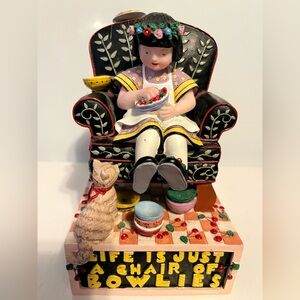Mary Engelbreit Figurine with Yellow Lettering Accents